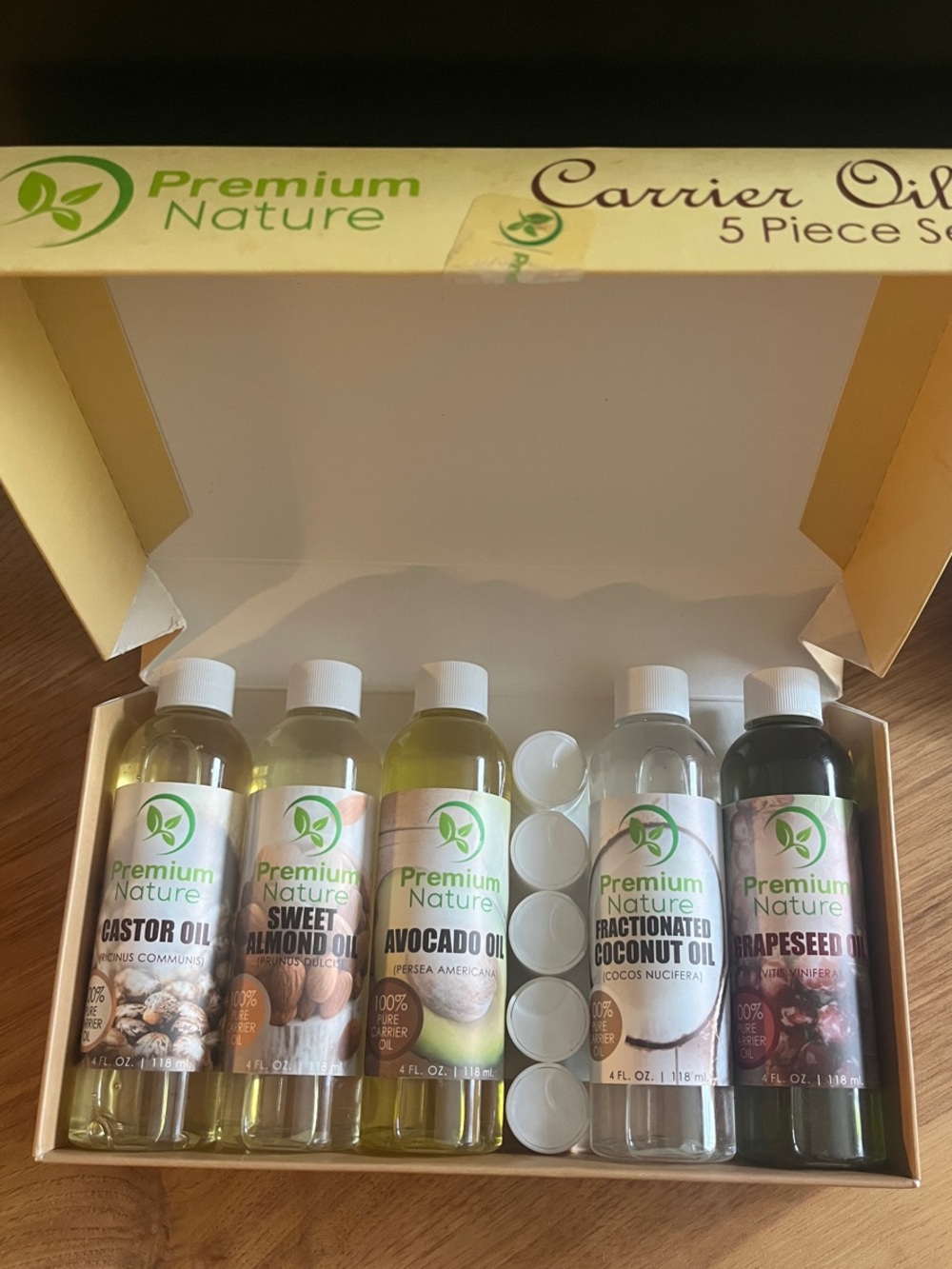 5pc Carrier Oils Set